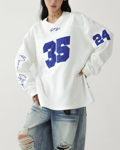 ナンバリングロングTシャツ SL947