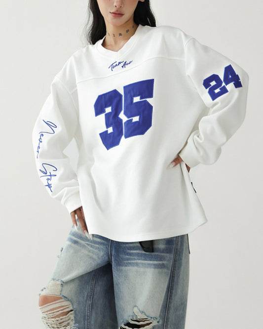 ナンバリングロングTシャツ SL947