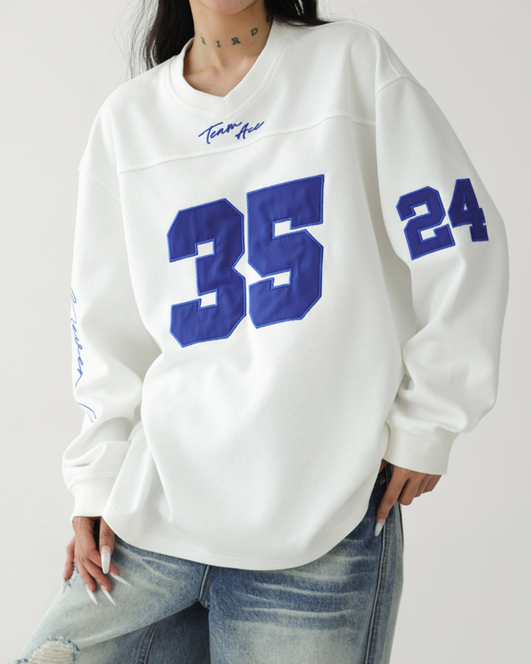 ナンバリングロングTシャツ SL947