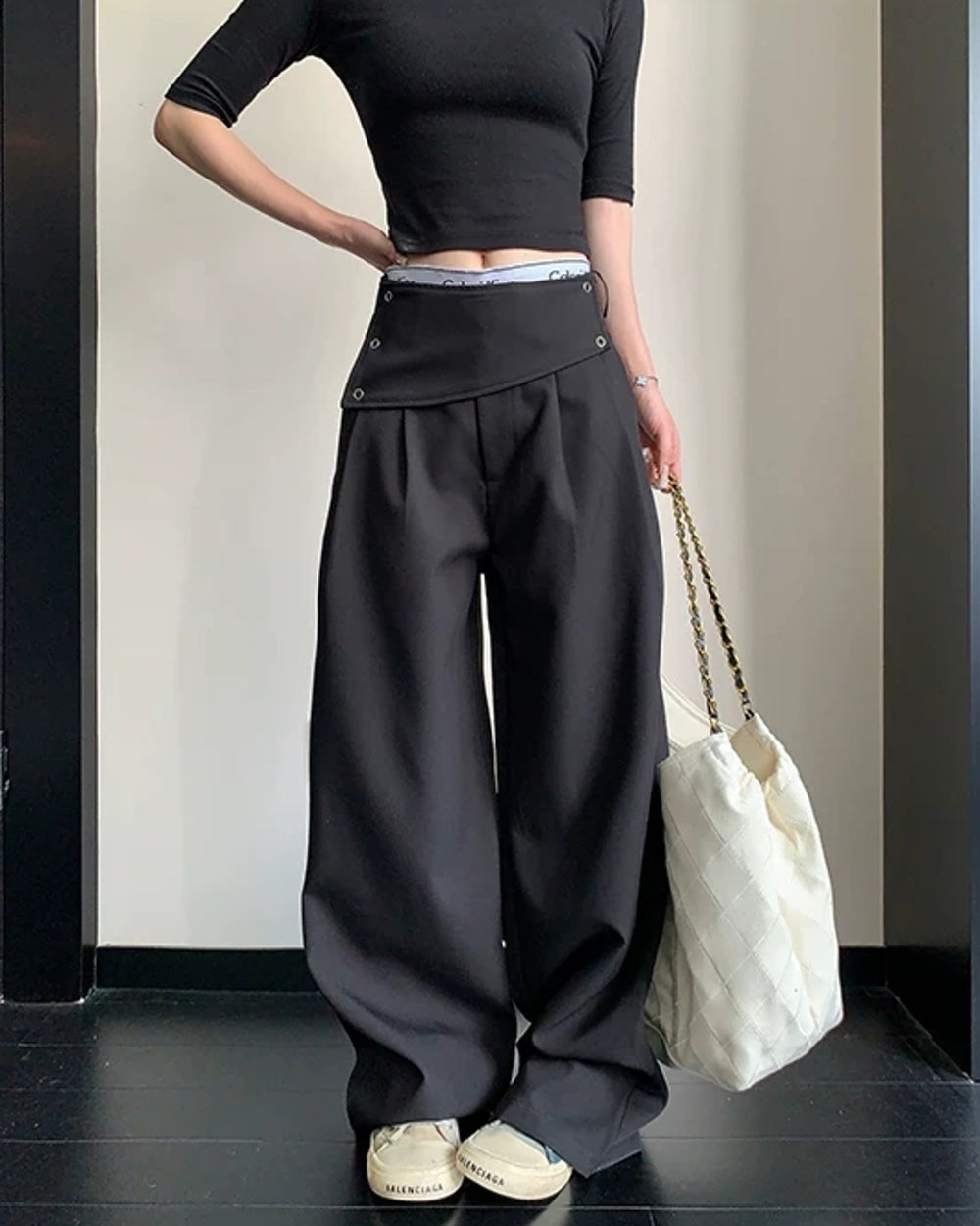 ウエストマークボリュームラインパンツ SL951