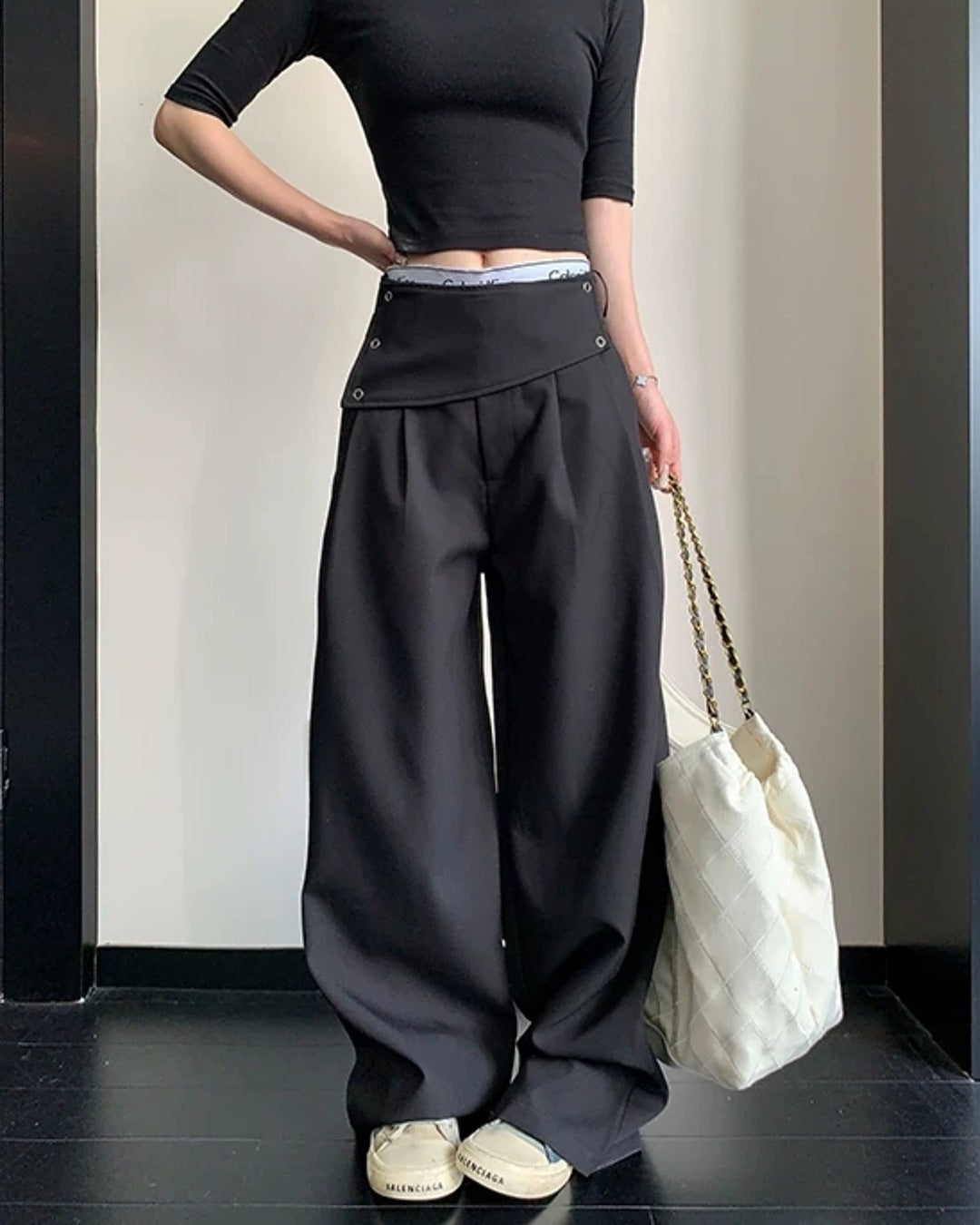 ウエストマークボリュームラインパンツ SL951