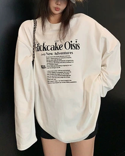 レタープリントロングTシャツ SL953