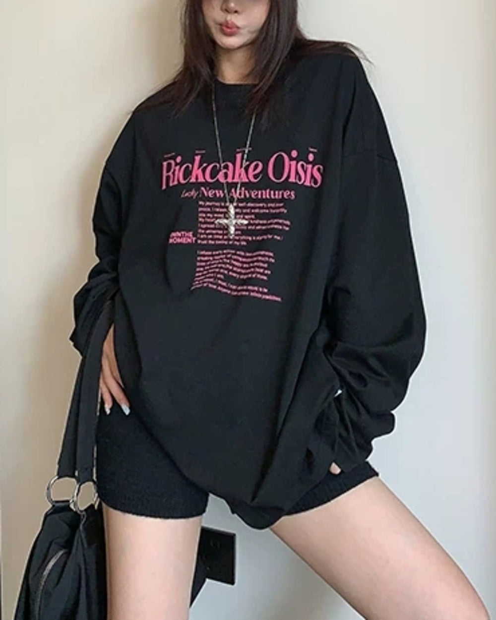 レタープリントロングTシャツ SL953