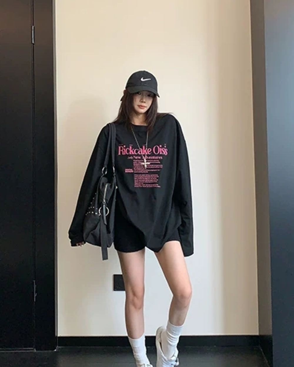 レタープリントロングTシャツ SL953