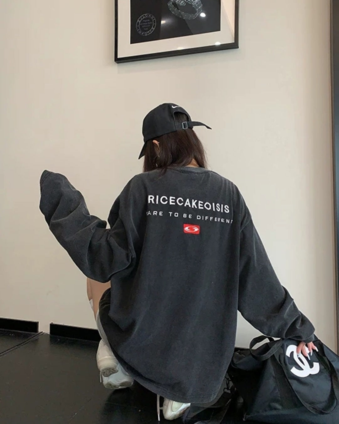 エンブロイダリーロゴロングTシャツ SL955