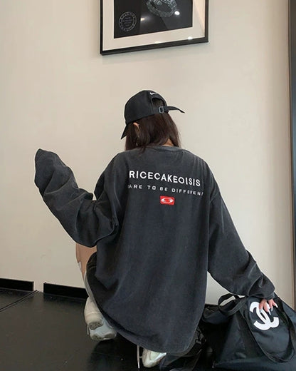 エンブロイダリーロゴロングTシャツ SL955