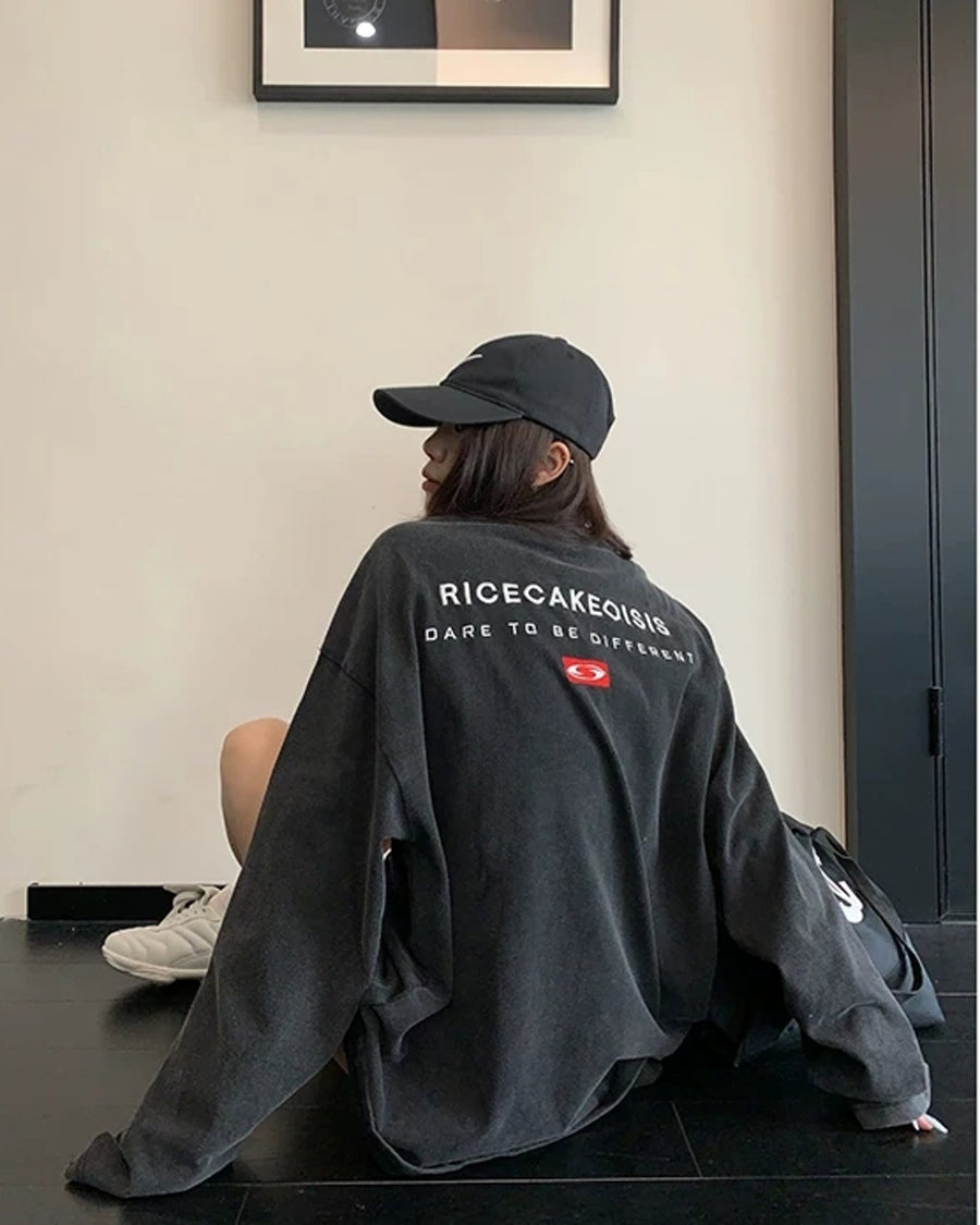 エンブロイダリーロゴロングTシャツ SL955