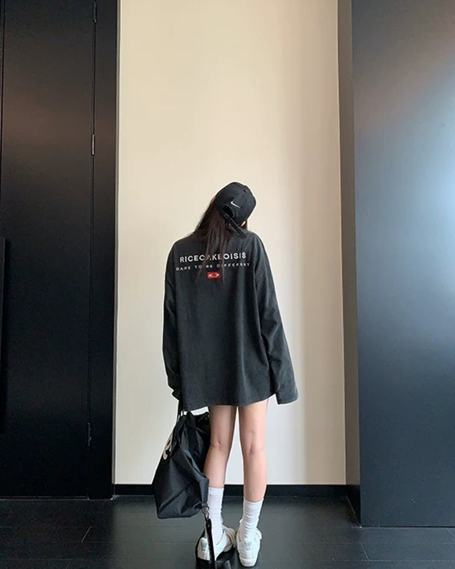 エンブロイダリーロゴロングTシャツ SL955