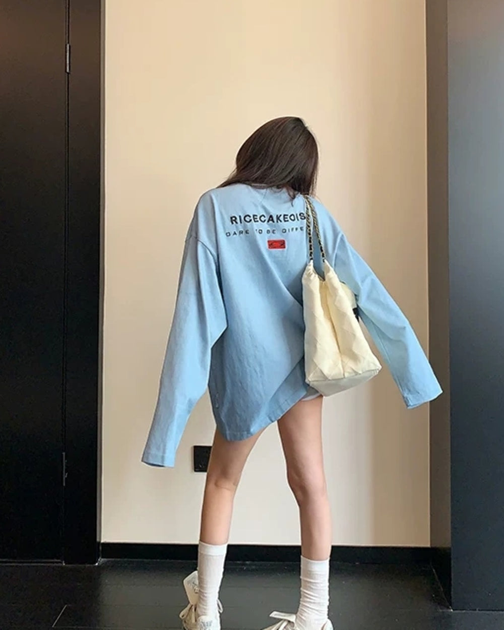 エンブロイダリーロゴロングTシャツ SL955
