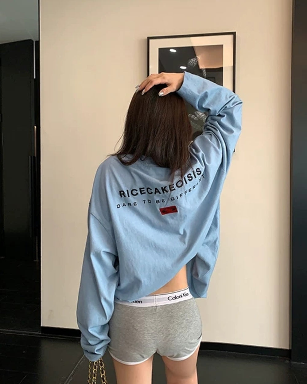エンブロイダリーロゴロングTシャツ SL955