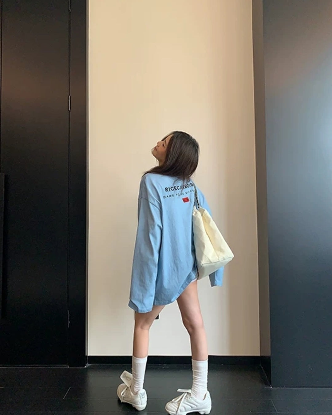 エンブロイダリーロゴロングTシャツ SL955