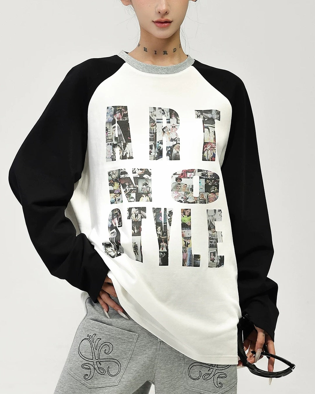 プリントラグランTシャツ SL961