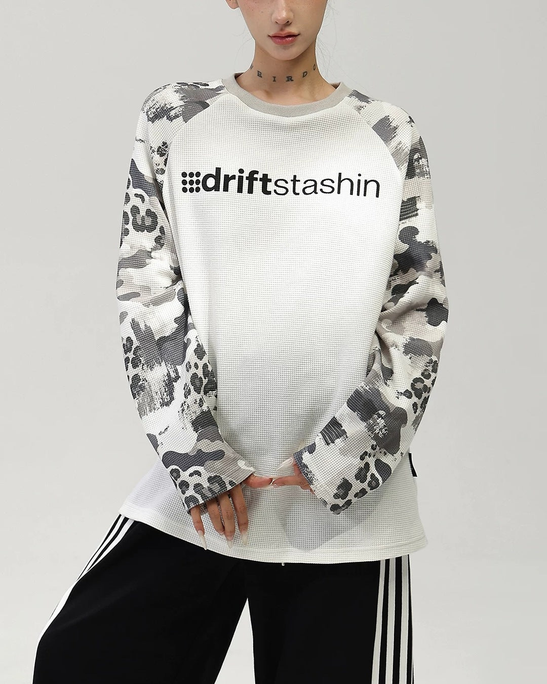 ニュアンス柄ラグランTシャツ SL964
