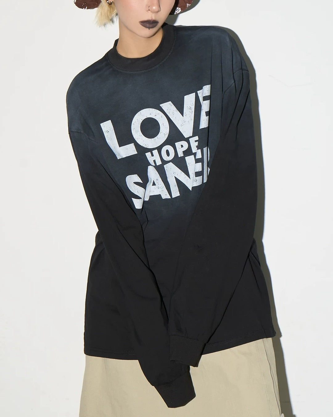 ヴィンテージ加工ロングTシャツ SL967