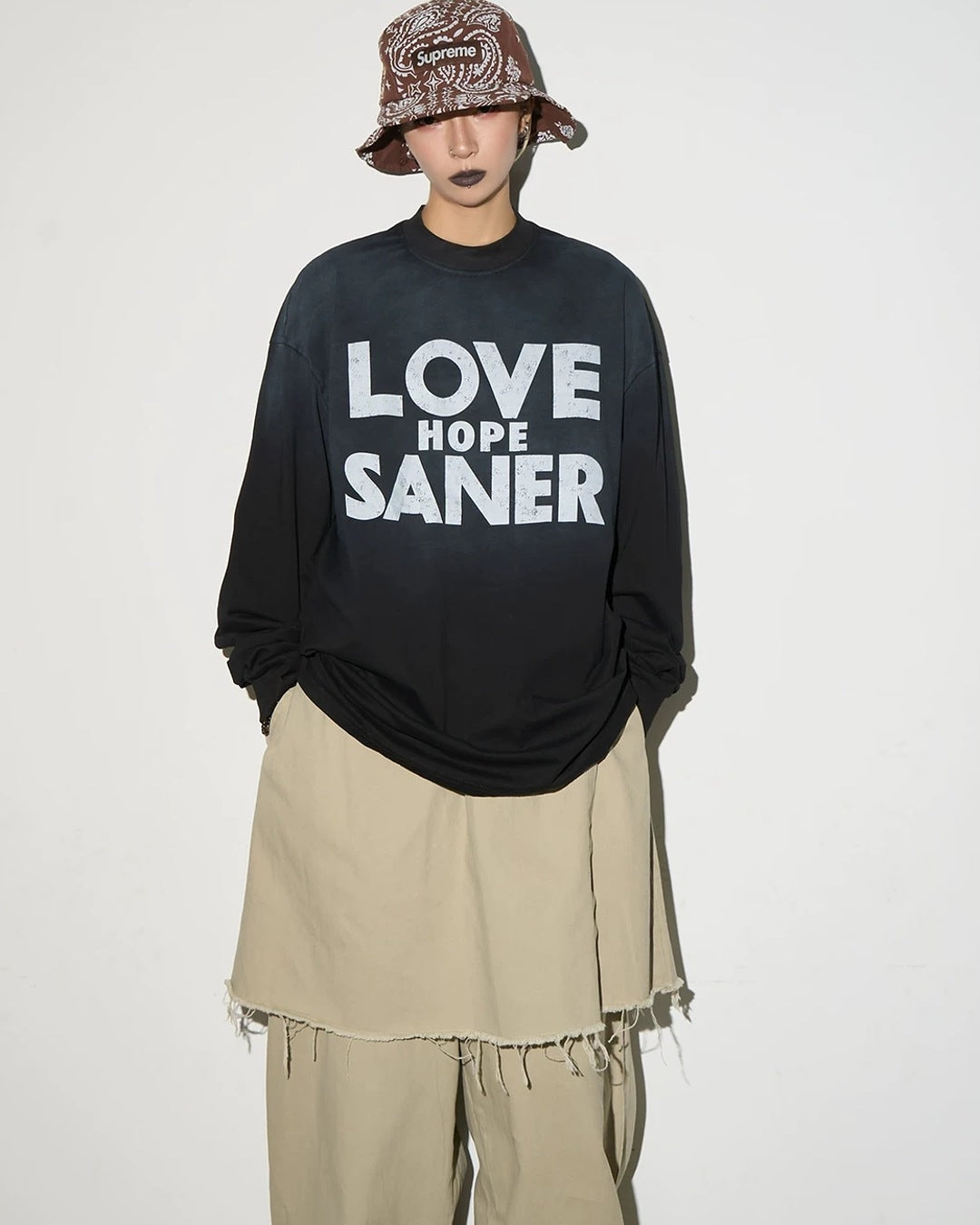 ヴィンテージ加工ロングTシャツ SL967