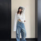 ダメージ加工デニムパンツ SL985