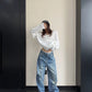 ダメージ加工デニムパンツ SL985