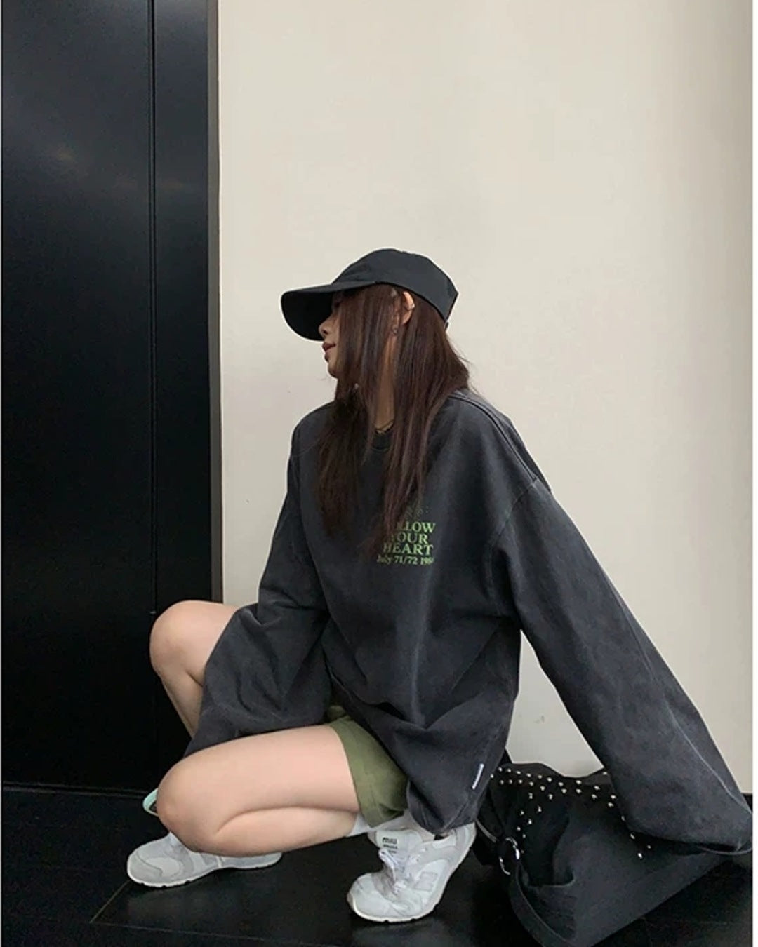 バックプリントロングTシャツ SL988