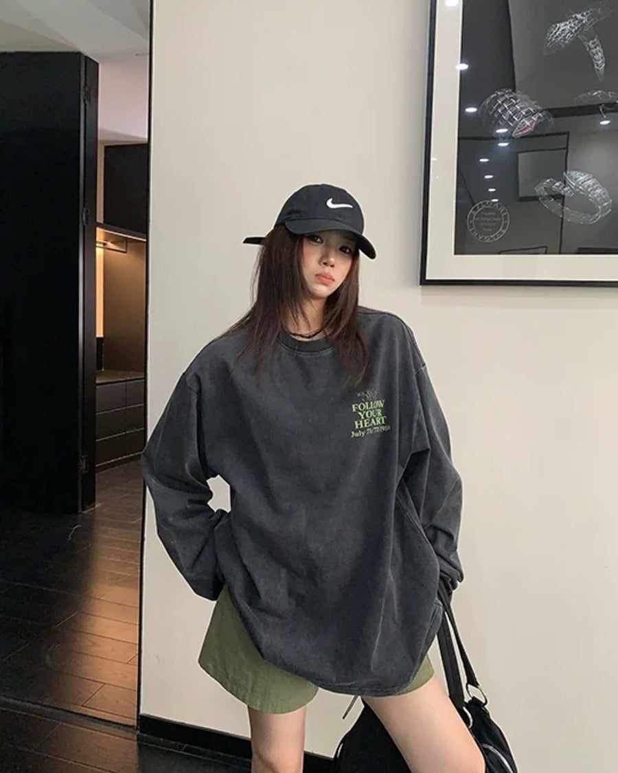 バックプリントロングTシャツ SL988