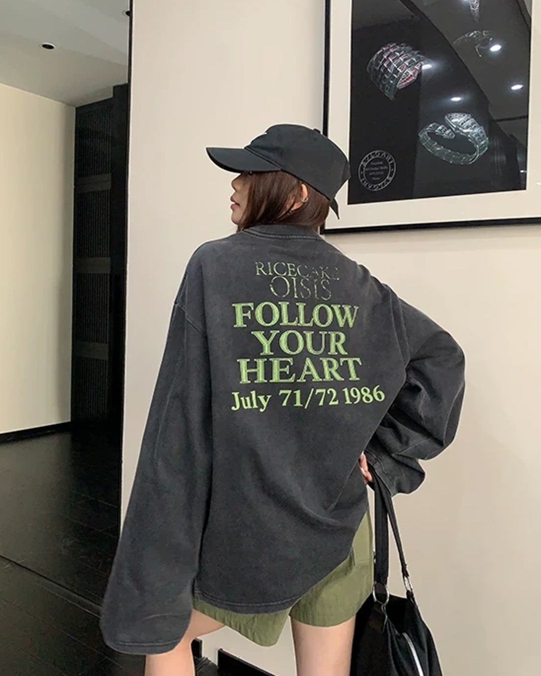 バックプリントロングTシャツ SL988
