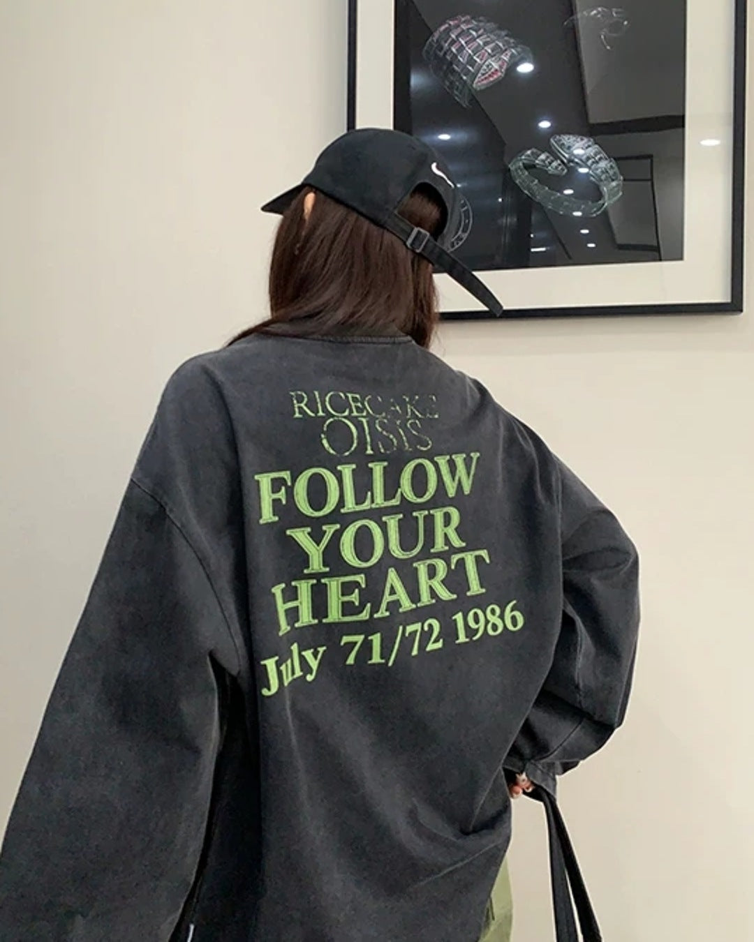 バックプリントロングTシャツ SL988