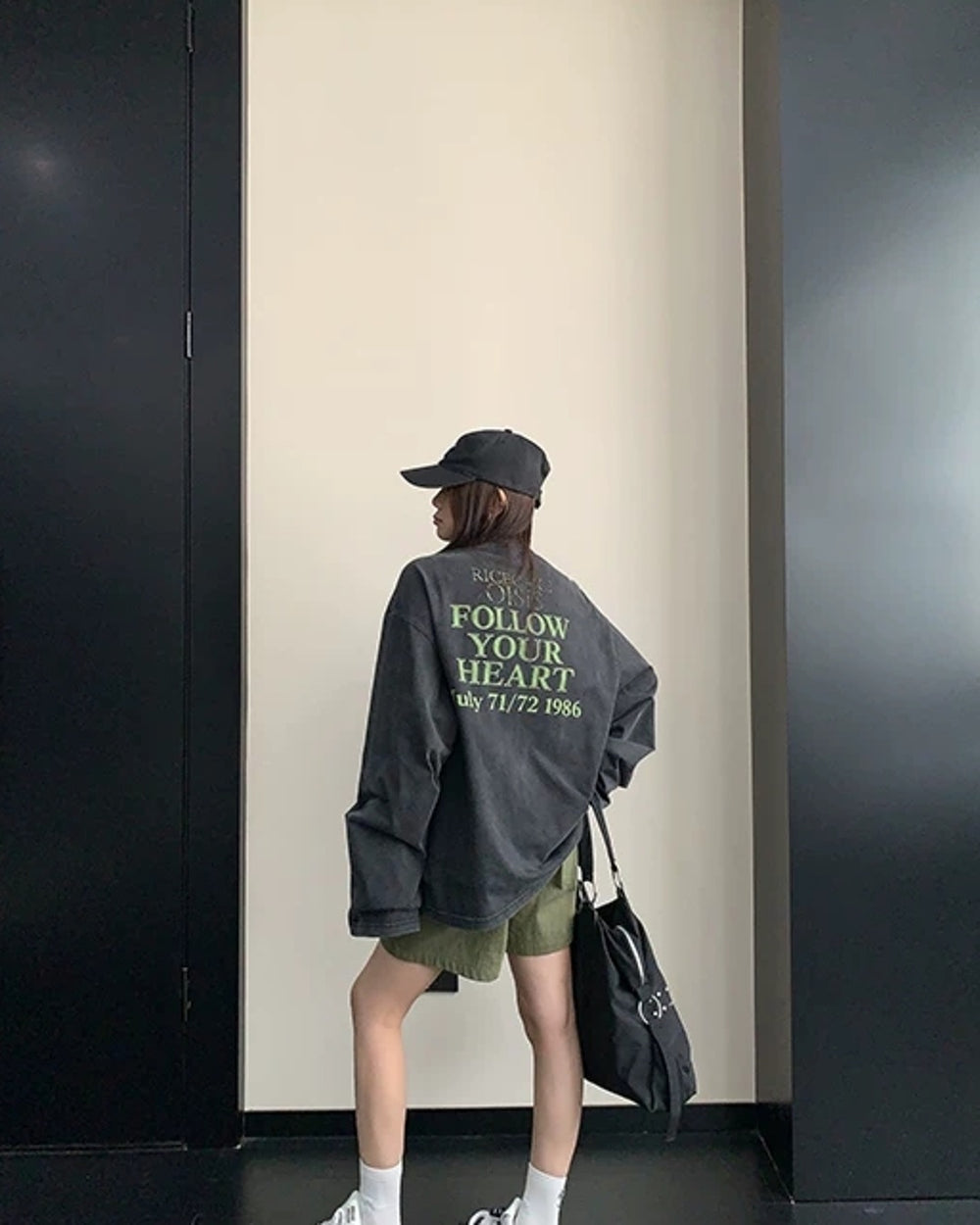 バックプリントロングTシャツ SL988