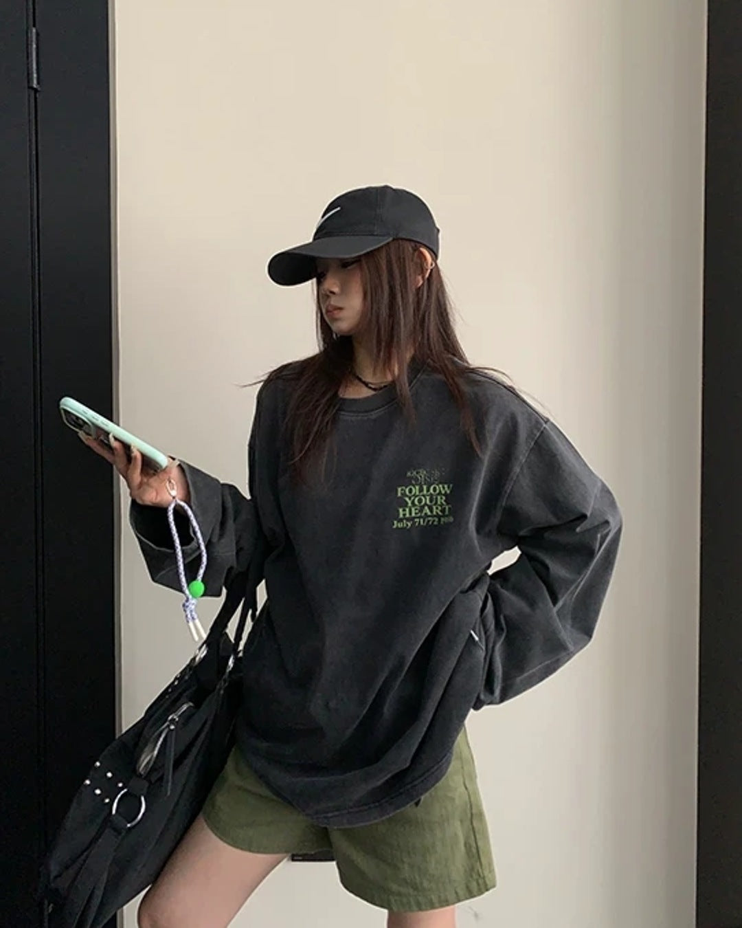 バックプリントロングTシャツ SL988