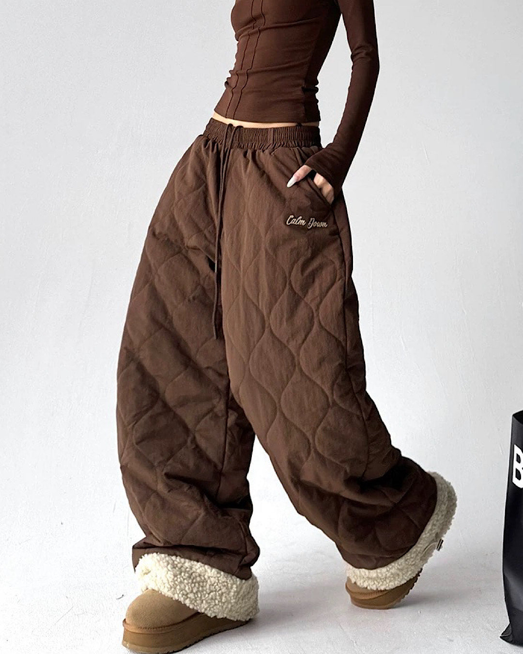 キルティングボアパンツ SL809