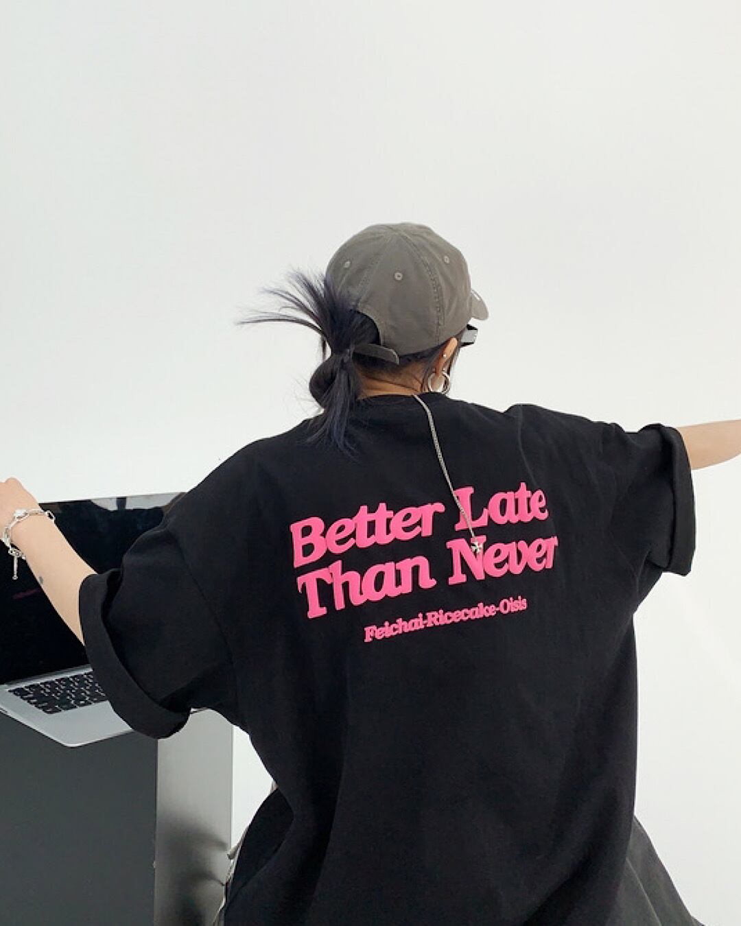 バックプリントオーバーサイズTシャツ SL005