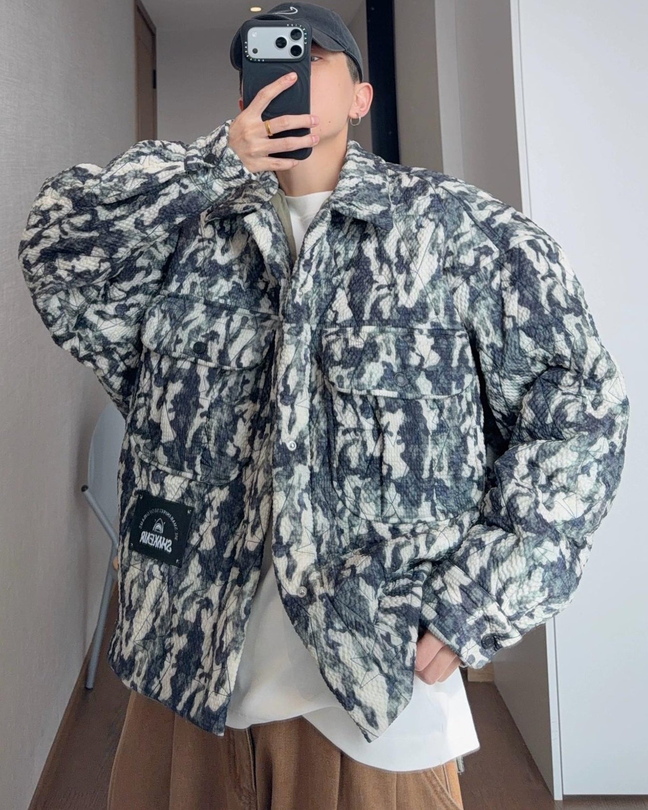 カモフラージュキルティングジャケット M037