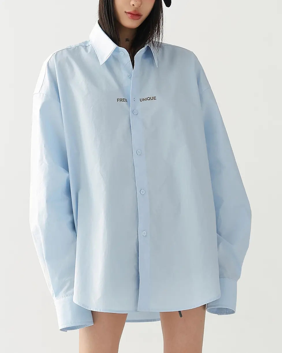 バックプリントロングスリーブシャツ SL852