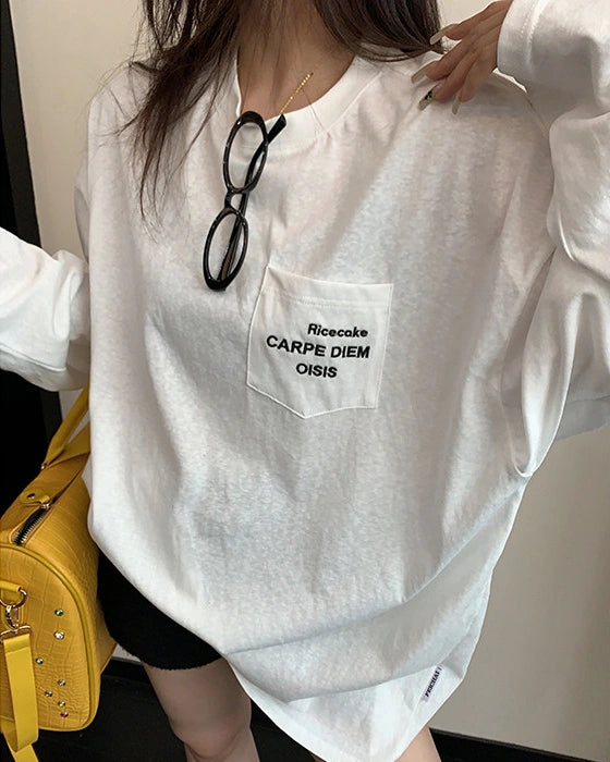 ミニマル長袖Tシャツ