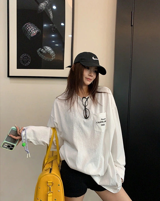 ミニマル長袖Tシャツ