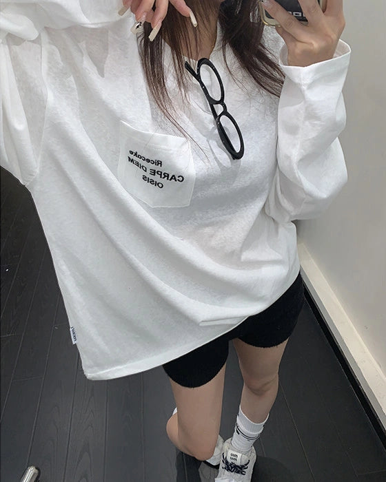 ミニマル長袖Tシャツ