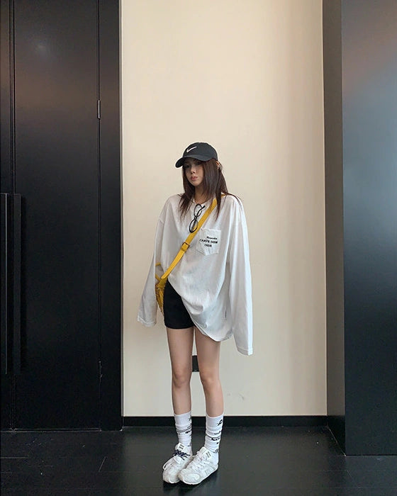 ミニマル長袖Tシャツ