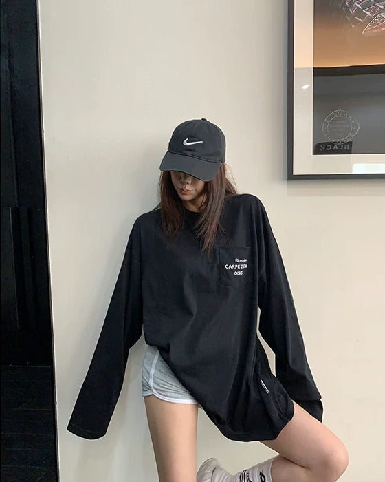 ミニマル長袖Tシャツ