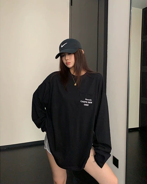 ミニマル長袖Tシャツ