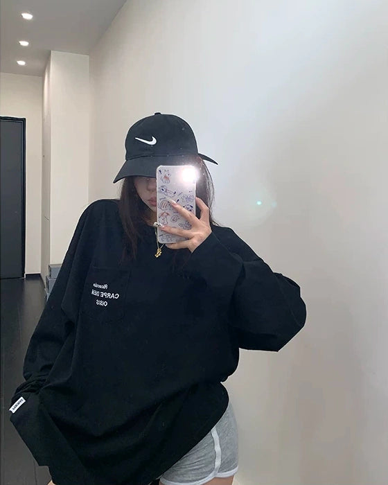 ミニマル長袖Tシャツ