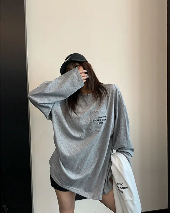 ミニマル長袖Tシャツ