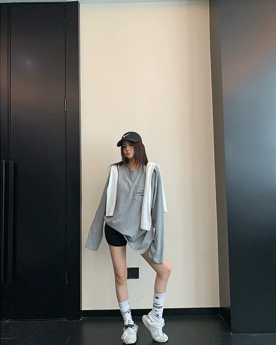 ミニマル長袖Tシャツ