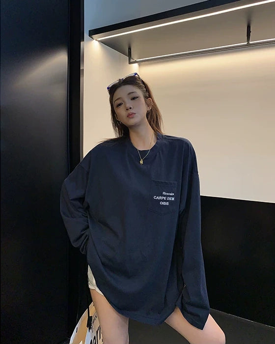 ミニマル長袖Tシャツ