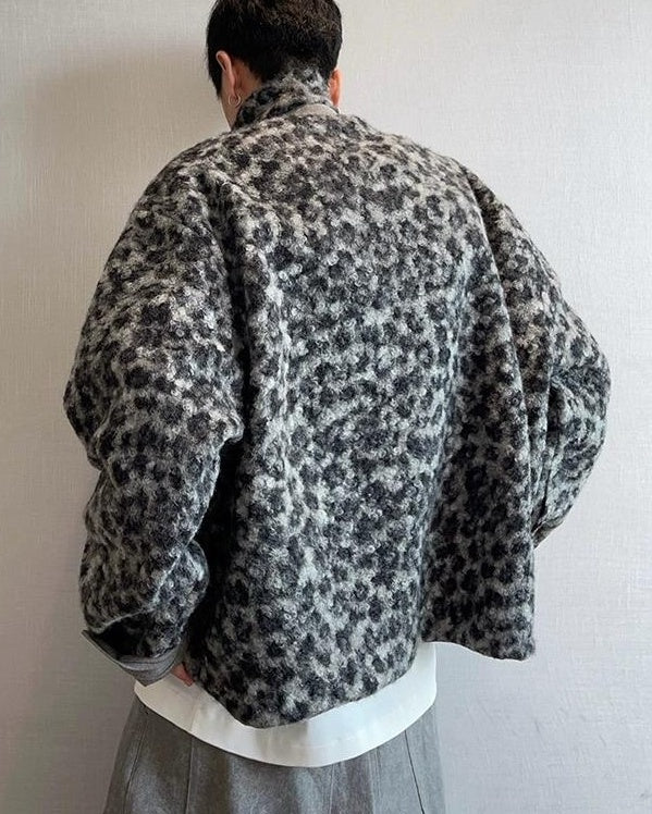 レオパード柄リバーシブルジャケット M036