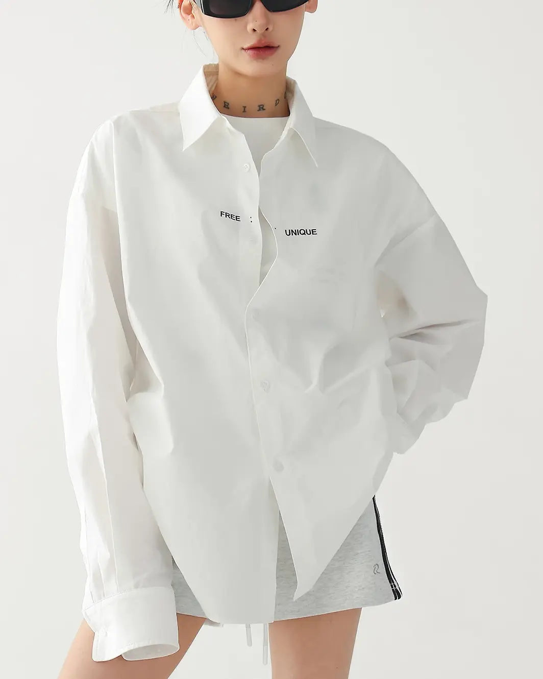 バックプリントロングスリーブシャツ SL852