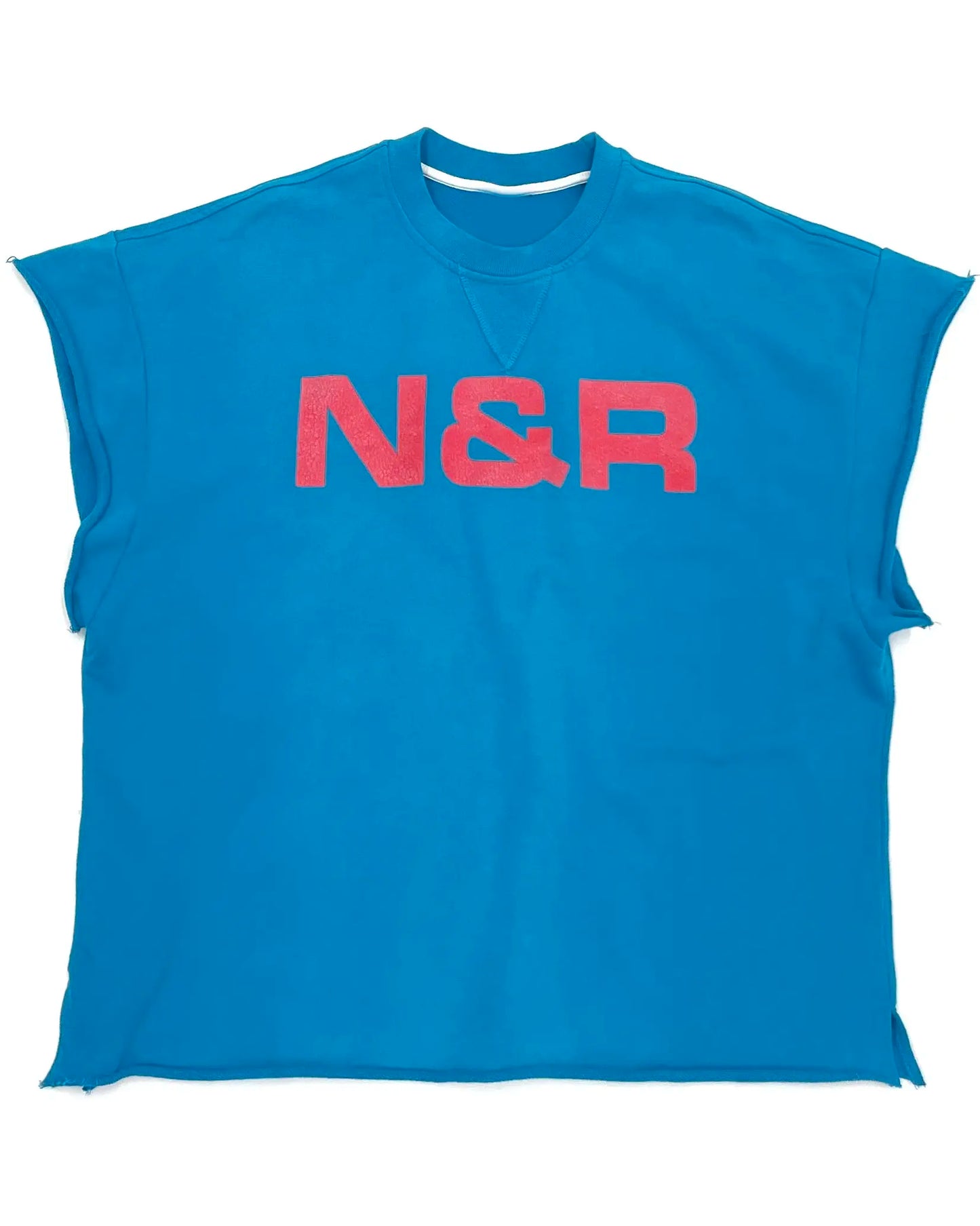 ダメージプリントフレンチスリーブTシャツ SL916