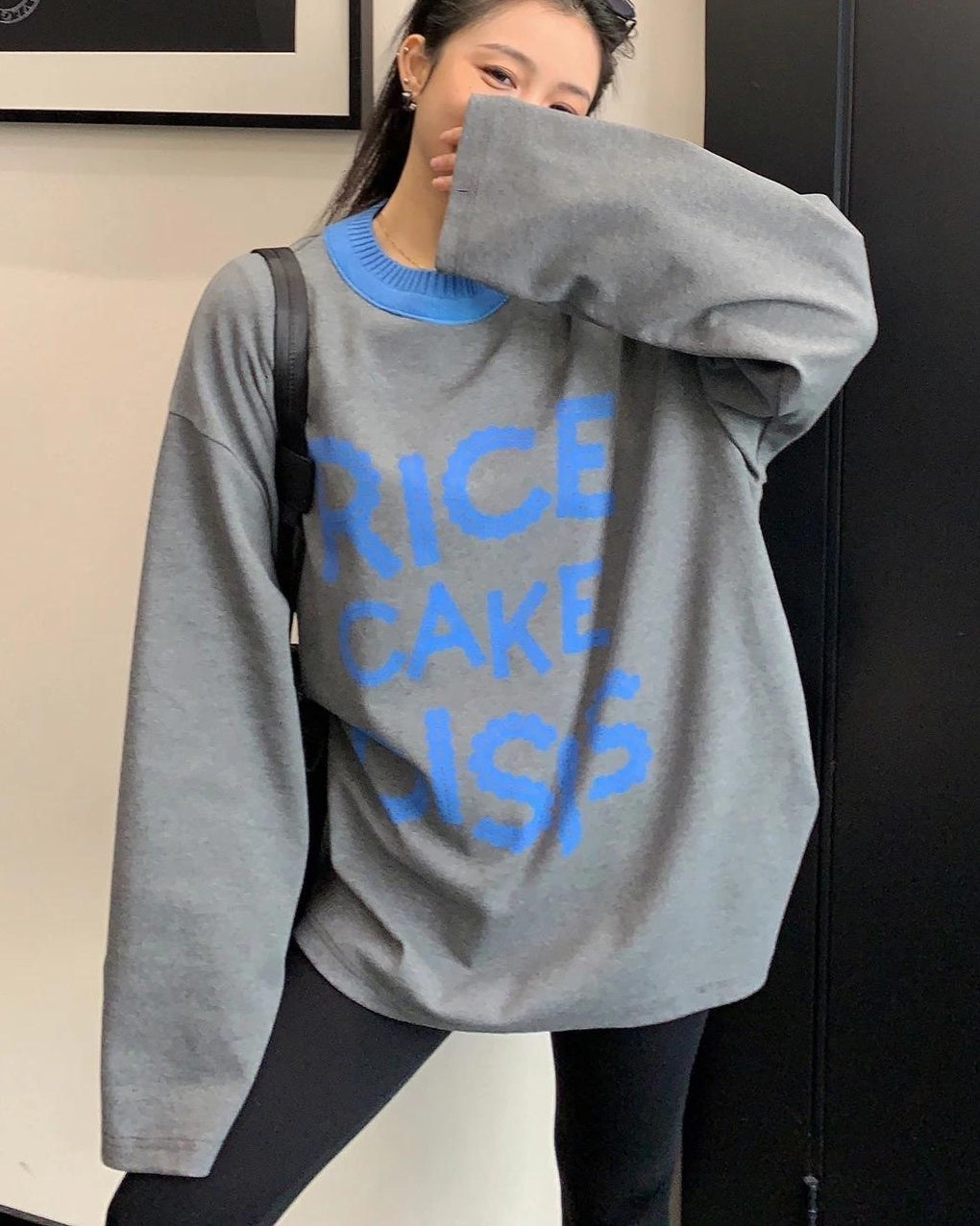 コントラストレースロゴカットソー SL843