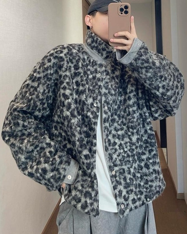 レオパード柄リバーシブルジャケット M036