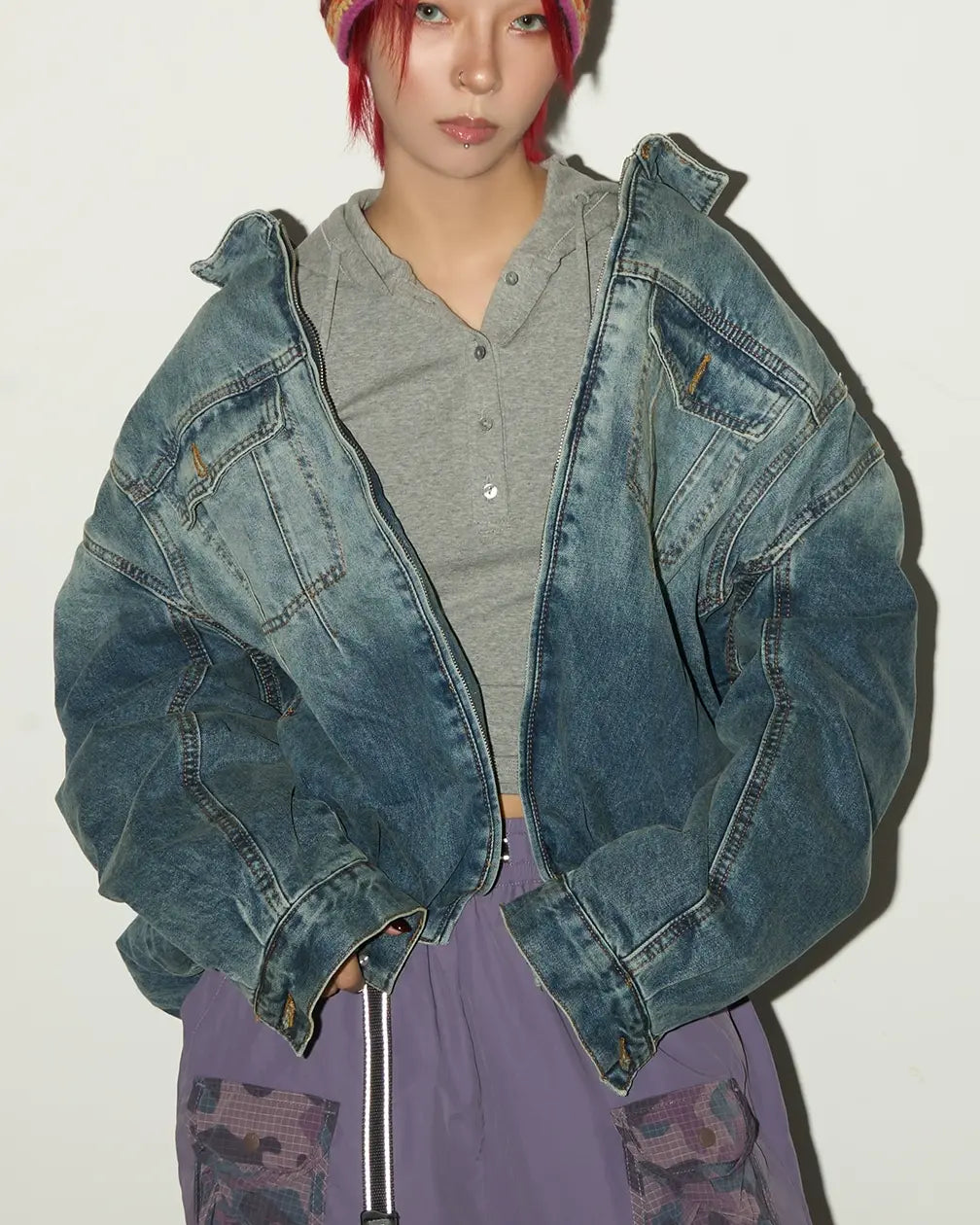 グラデーションデニムジャケット SL798