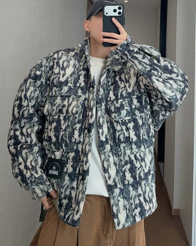 カモフラージュキルティングジャケット M037