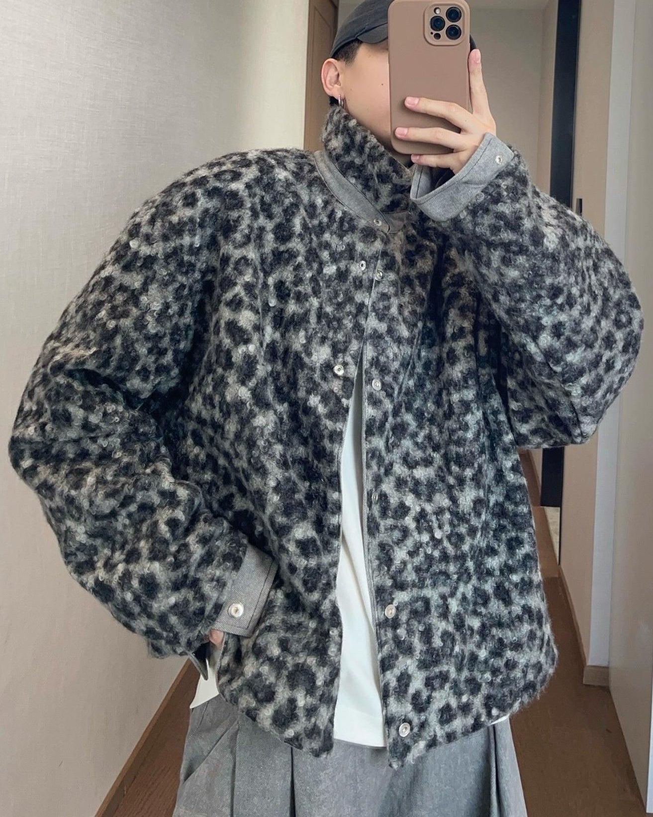レオパード柄リバーシブルジャケット M036