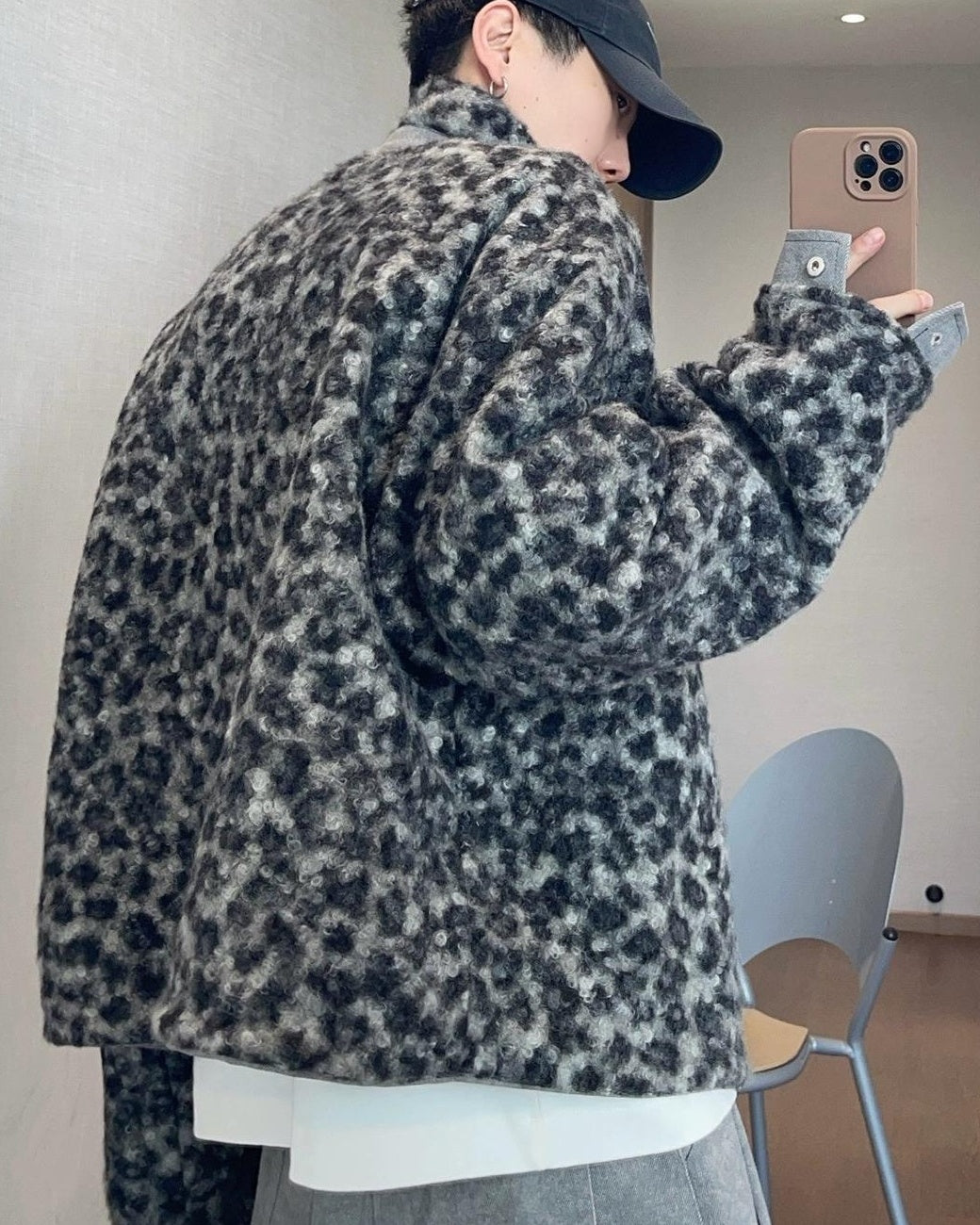 レオパード柄リバーシブルジャケット M036